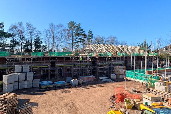 Knoll build, Sunny Hill, February 2025