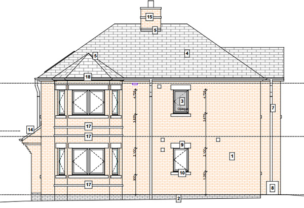 Knoll House elevation