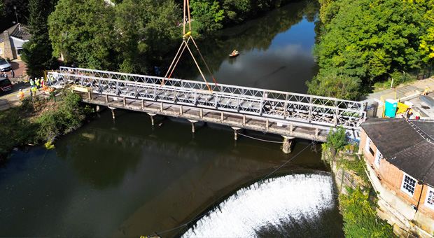 Darley Abbey Mills footbridge