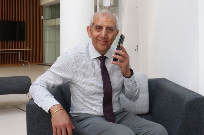 Cllr Dhindsa on a phone call