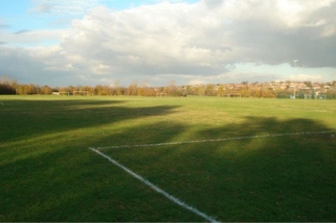 Derby Racecourse image of a grass football pitch 