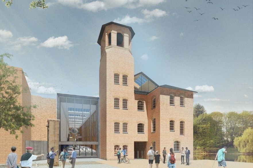 Artist impression of the Silk Mill Museum of Making exterior