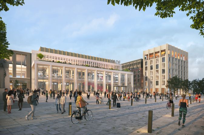 A CGI of how the exterior of DerbyMADE could look