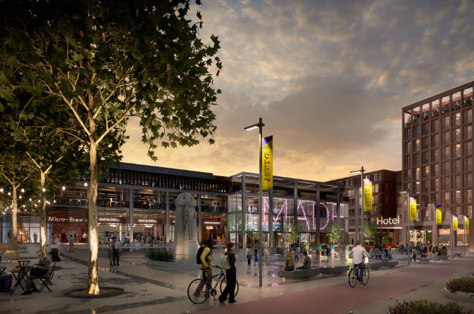 Artist impression of Derby Market Place
