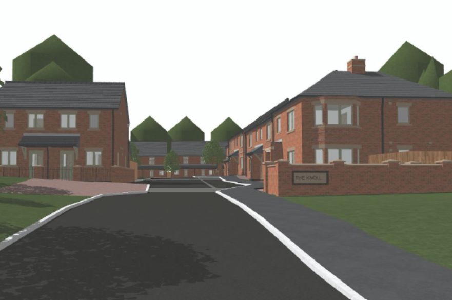 artists impression of new houses.
