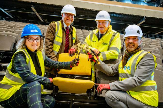 The final seat being installed into Becketwell Live