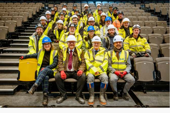 Representatives from the Becketwell Live supply chain