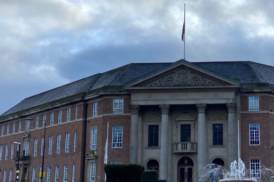 flag half mast