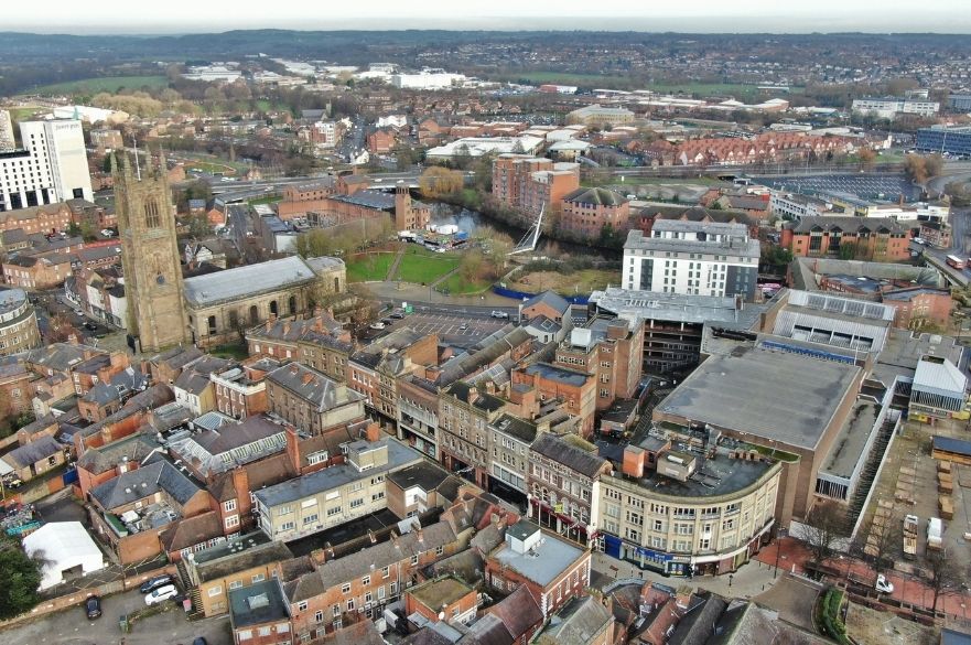 Aerial view from Iron Gate