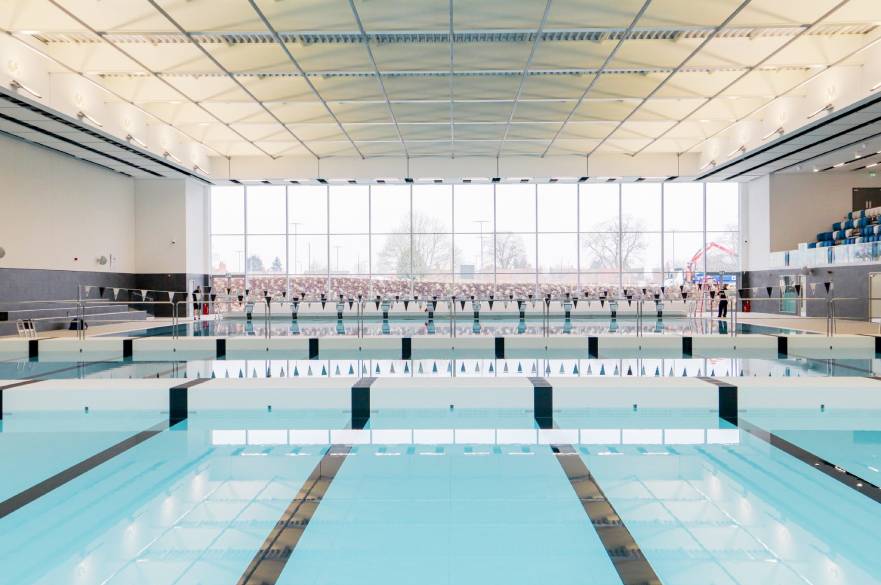 Main pool at Moorways Sports Village Feb 2022 before opening