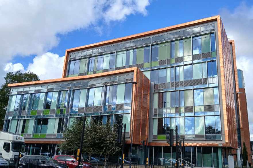 One Friar Gate Square, a University of Derby building in Derby city centre