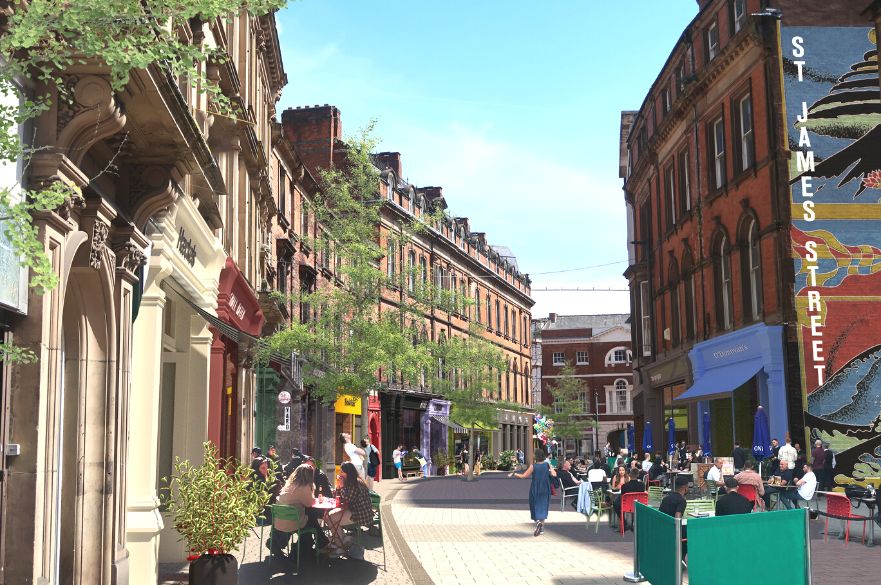 Artists Impression of St James' Street