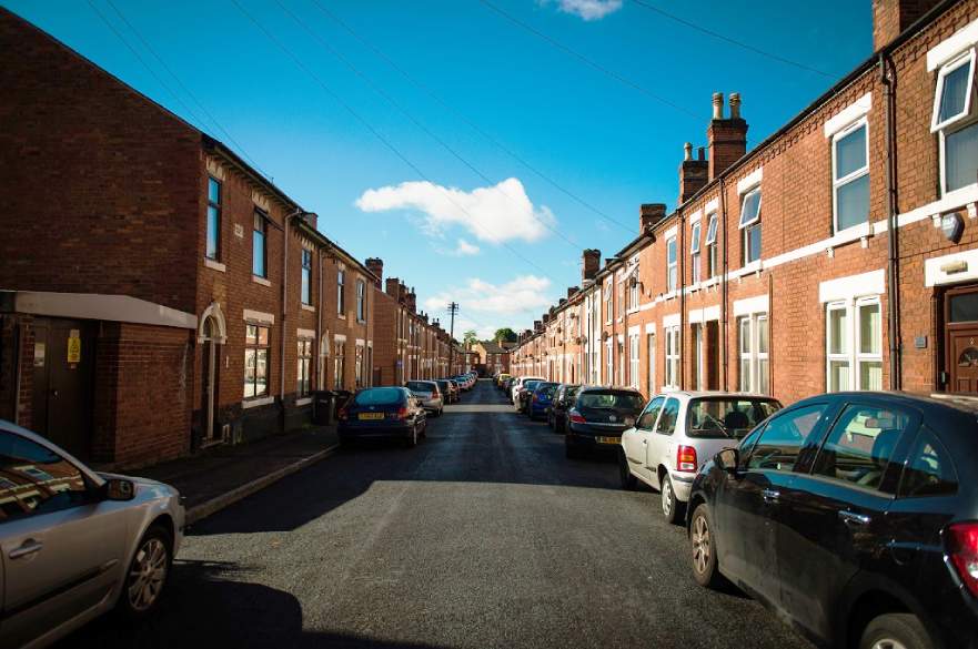 Terrace houses on Derby street