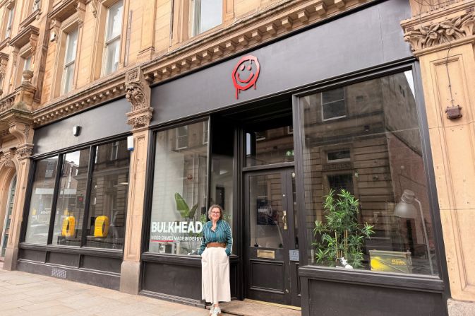 Cllr Peatfield standing on St James Street