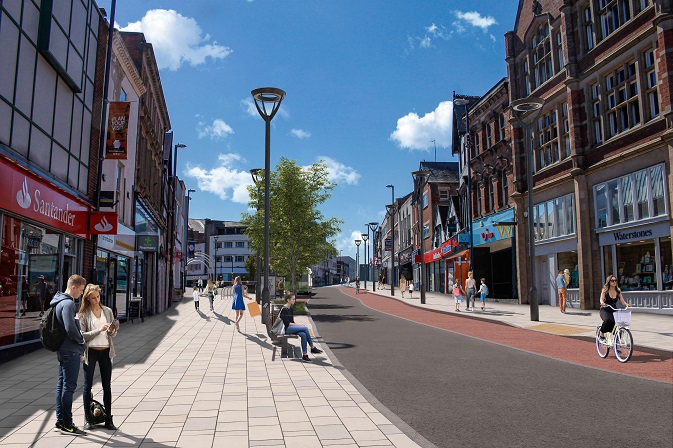 Artist's impression of St Peter's Street