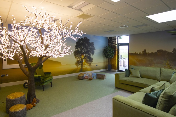 Inside the new Oak Grange Primary School