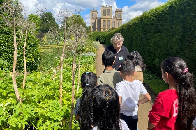 Children taking part in a Summer Holiday Activities and Food Programme club visit Hardwick Hall