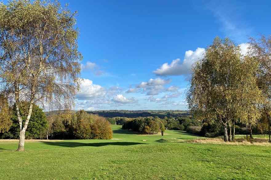 Allestree Park view taken November 2021 after closure of golf course