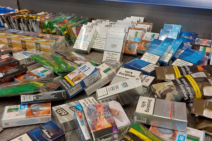Illicit Tobacco on shop floor
