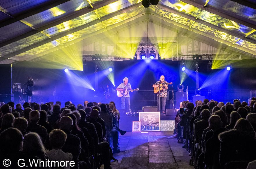 Image taken by G.Whitmore in The Mick Peat stage from Derby Folk Festival