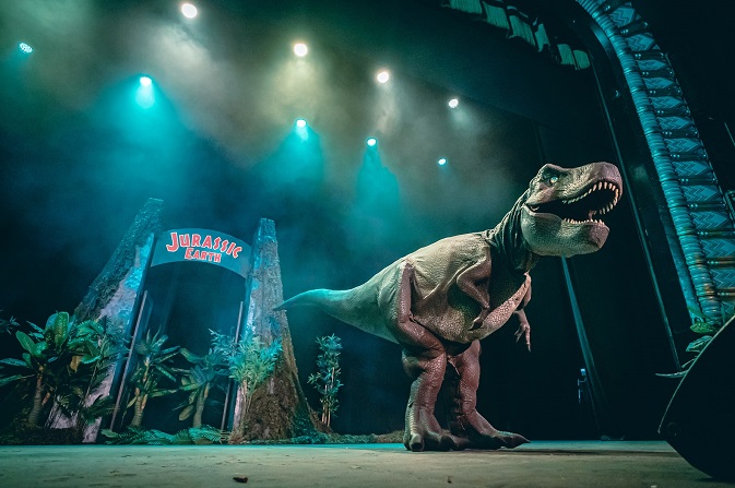 The show Jurassic Earth is coming to Derby Arena