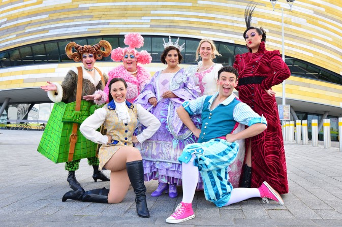 The cast of the 2024 panto Cinderella