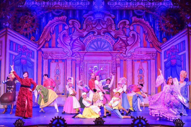 The case of Cinderella on stage at Derby Arena