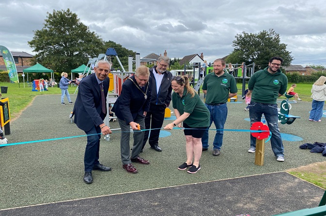 South Avenue Park playground opening