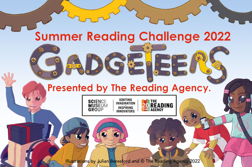 summer reading challenge gadgeteers characters illustrated by Julian Beresford.