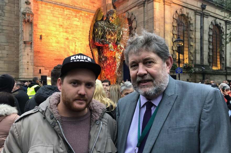 Alfie Bradley Knife Angel artist