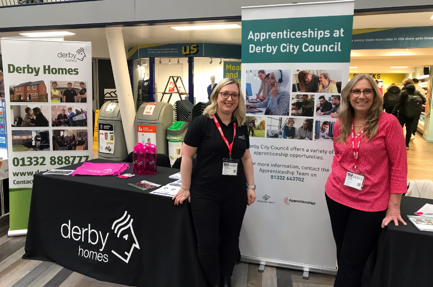 staff at apprenticeships event