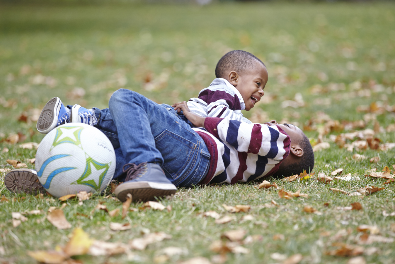 Two boys playing 