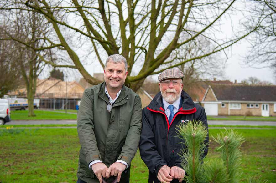 Councillor Roy Webb and Shaun Bennett