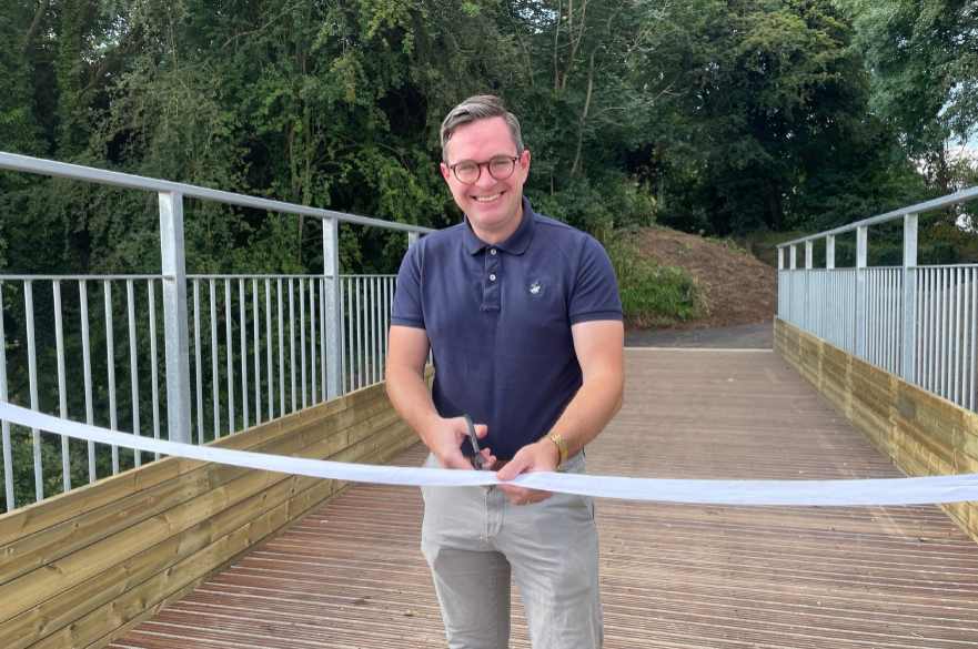 Cllr McCristal opens bridge