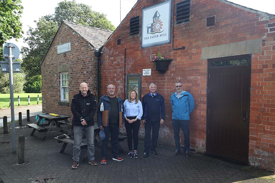 Dave Turnbull, Kewal Singh, Cllr Carmel Swan, Ian Pitt and Murray Parker