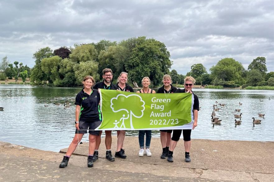 park staff at Alvaston park