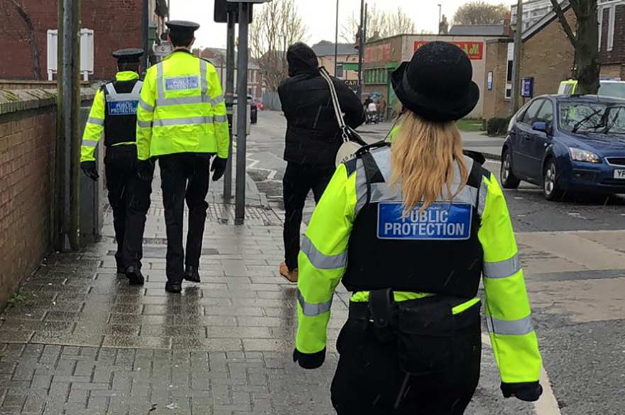 Public Protection Officers walking on street