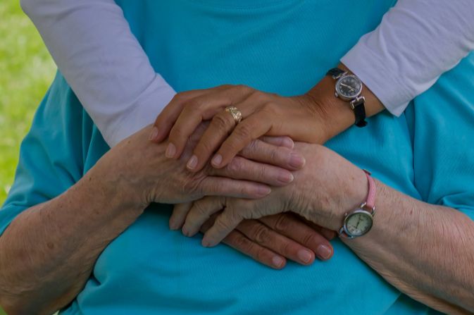 holding hands