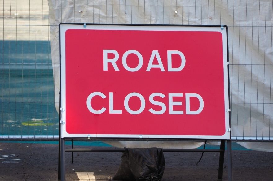 Road Closed Sign