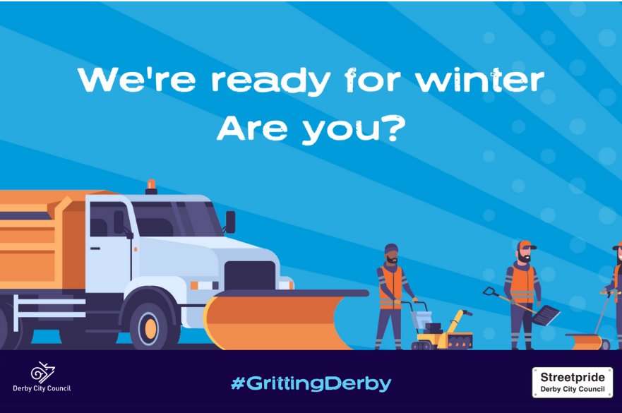 Derby City Council gritting art 2023