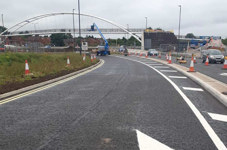 A52 bridge final construction