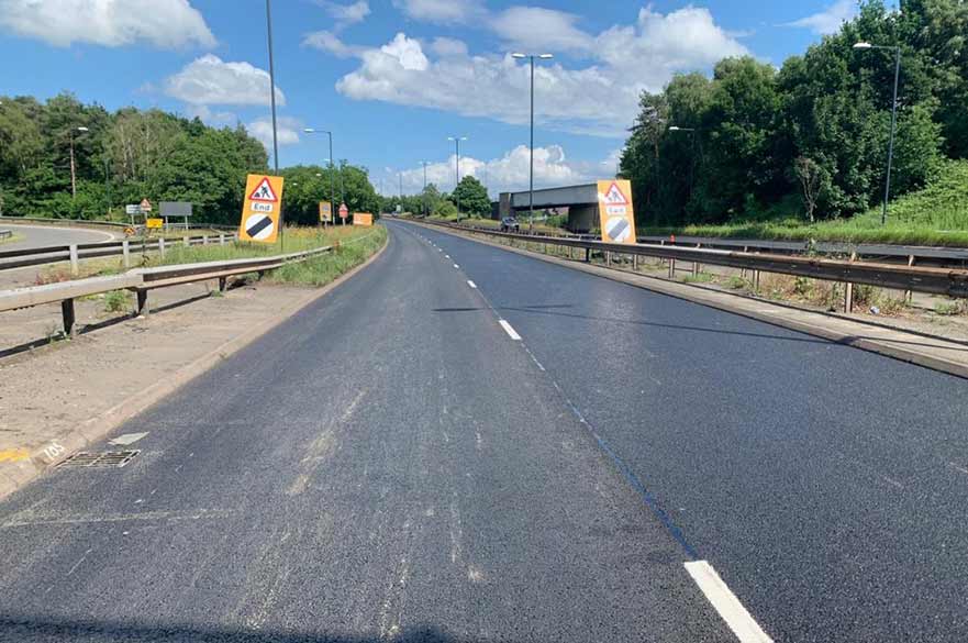 A52 new tarmac