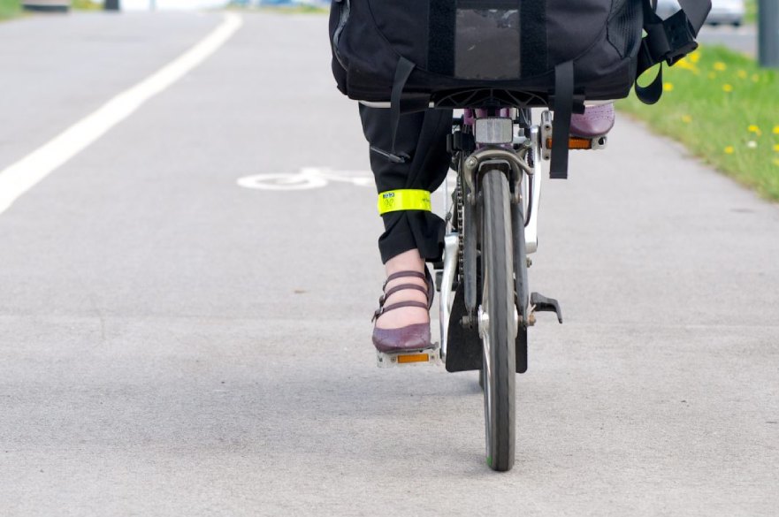 Person riding bike