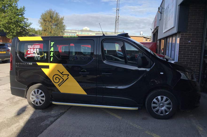 Derby taxi new livery