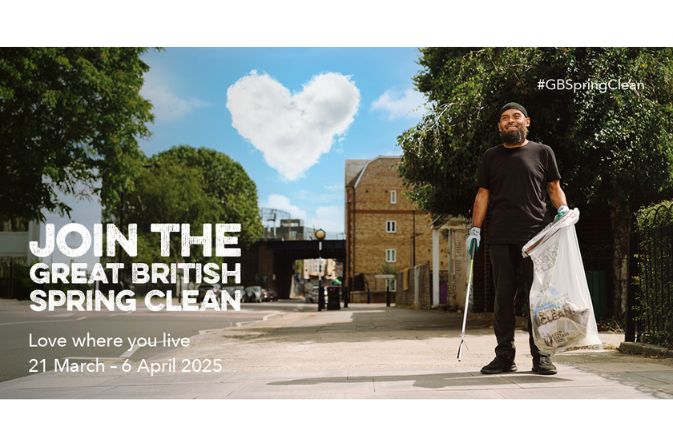 Join the Great British Spring Clean. Love where you live. 21 March - 06 April.